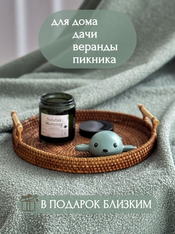 Плед букле зеленый 130*170