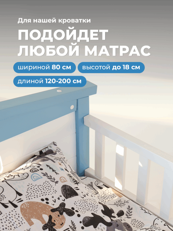 Детская раздвижная кровать домик Teddy от года