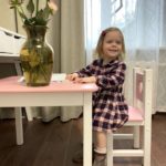 Детский стол и стульчик Princess с ящичком