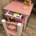 Детский стол и стульчик Princess с ящичком