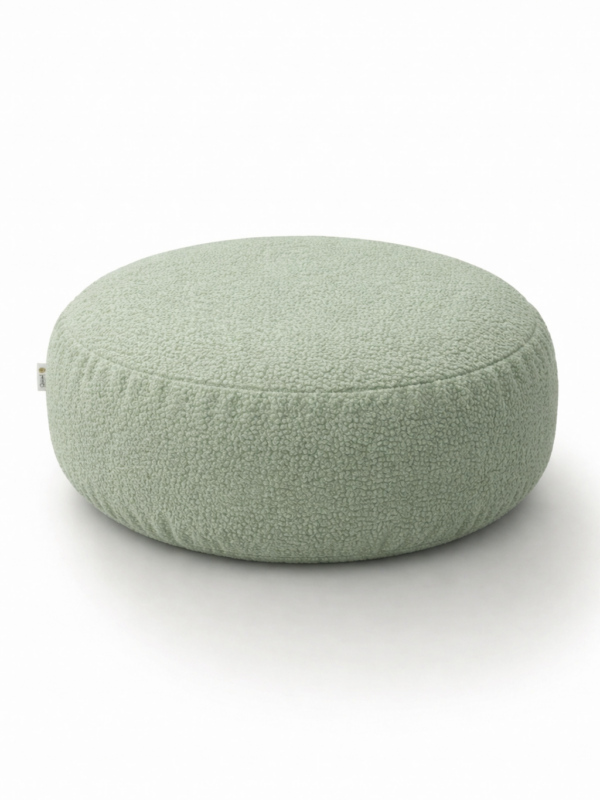 Пуф детский мягкий бескаркасный зеленый букле