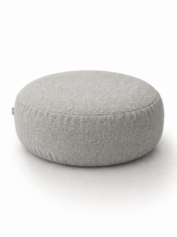 Пуф детский мягкий бескаркасный серый букле