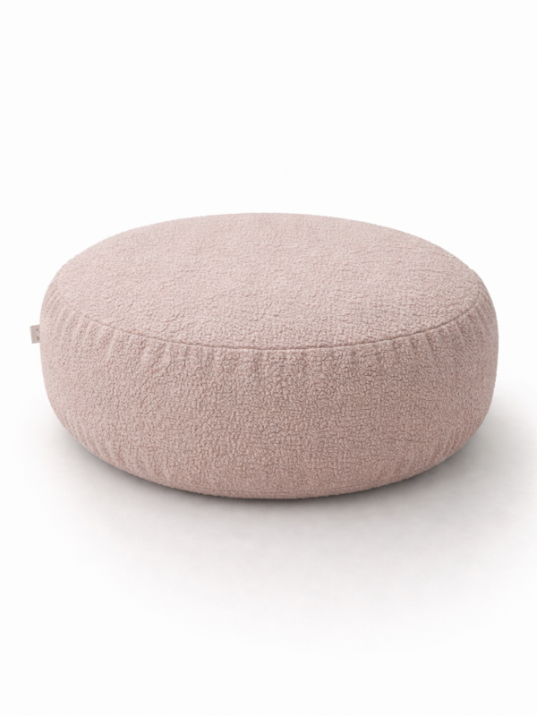 Пуф детский мягкий бескаркасный розовый букле