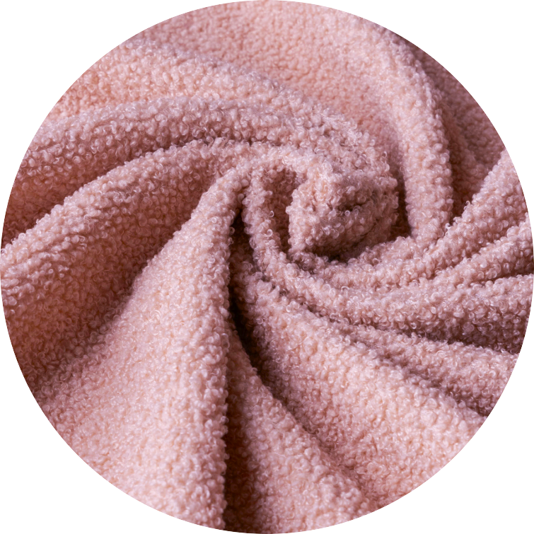 Розовый букле