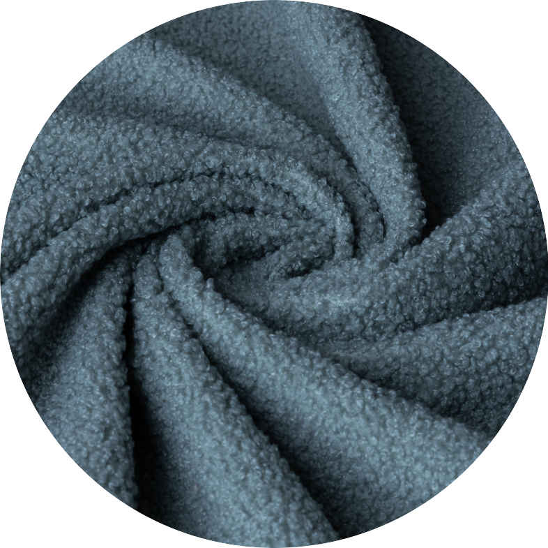 Серый букле