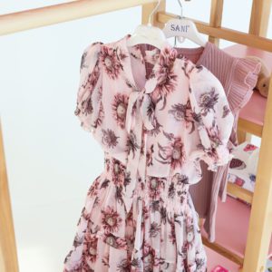 Шкаф в детскую комнату для одежды монтессори Forest Pink