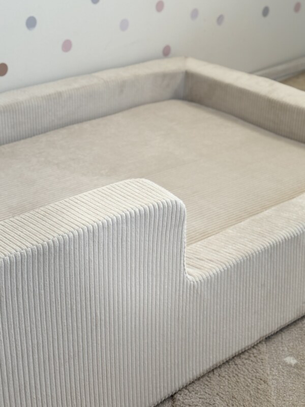 Детская бескаркасная кровать Bezh вельвет