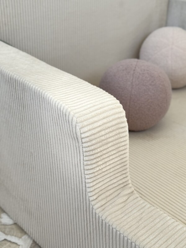 Детская бескаркасная кровать Bezh вельвет