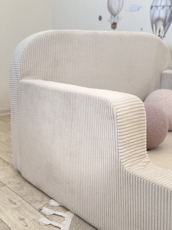 Детская бескаркасная кровать Bezh вельвет