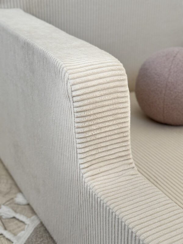 Детская бескаркасная кровать Bezh вельвет