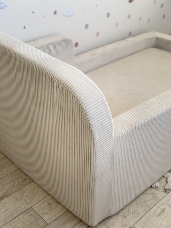 Детская бескаркасная кровать Bezh вельвет