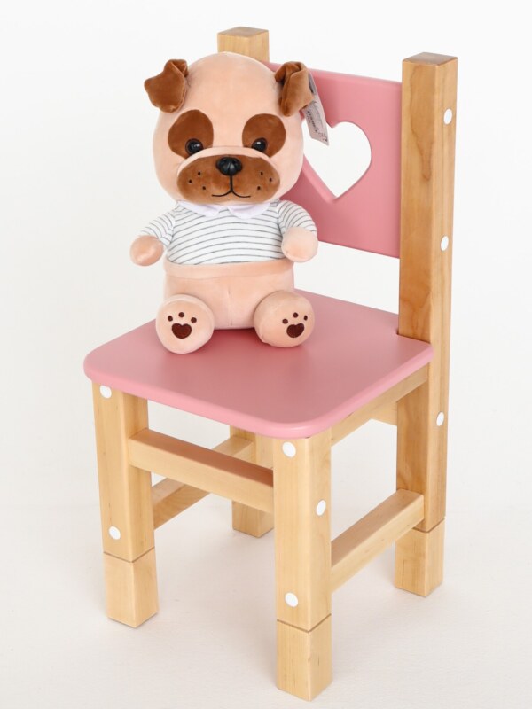 Детский стол и стул растущий FOREST Pink деревянный от года