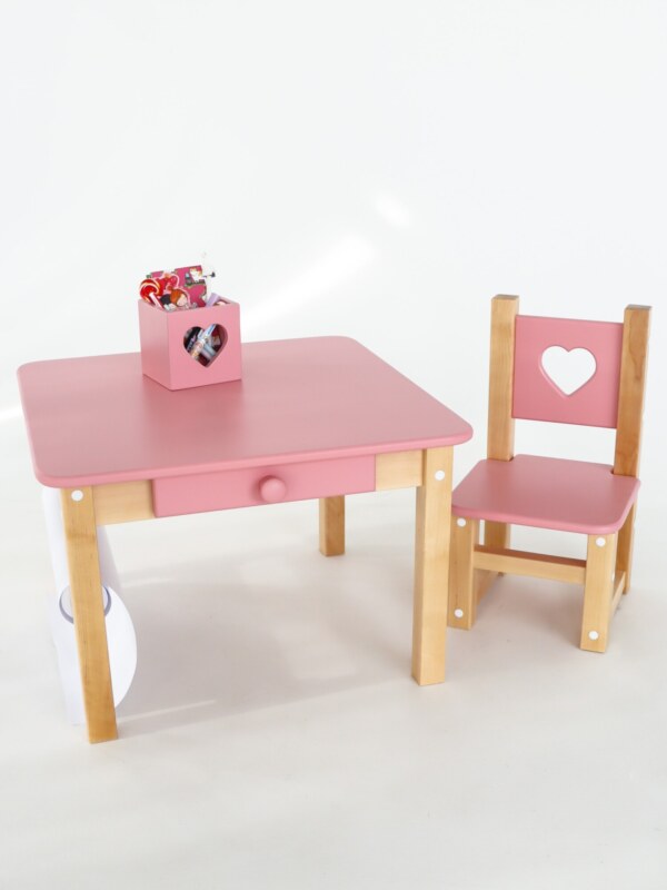 Растущий стульчик Forest Pink из березы