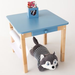 Растущий столик Forest Blue из березы с ящичком