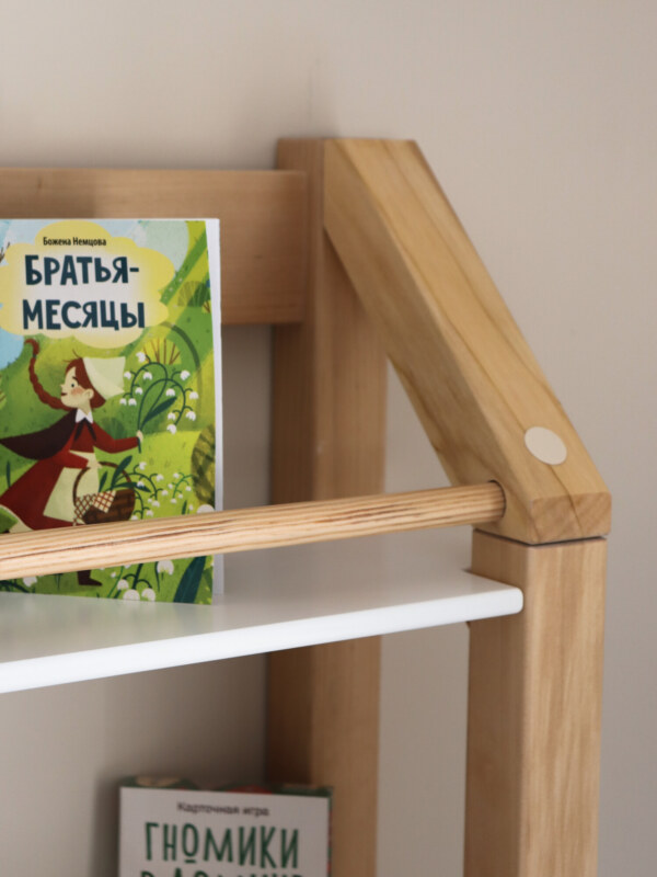 Настенная полка в детскую комнату монтессори для книг Forest